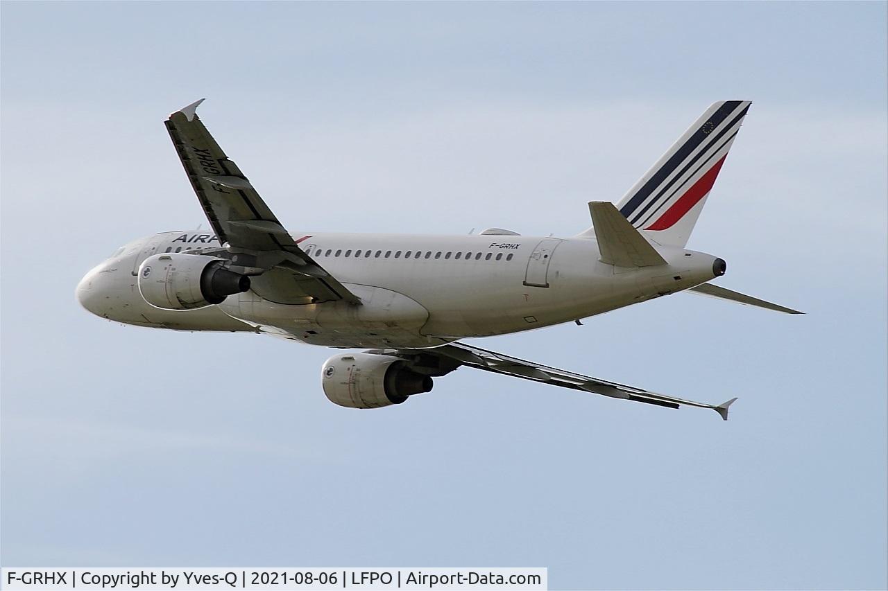 F-GRHX, 2001 Airbus A319-111 C/N 1524, Airbus A319-111, Climbing from rwy 24, Paris Orly airport (LFPO-ORY)