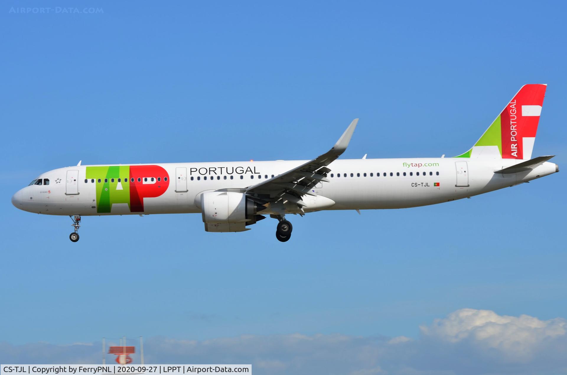 CS-TJL, 2018 Airbus A321-251N C/N 8591, TAP A321N landing