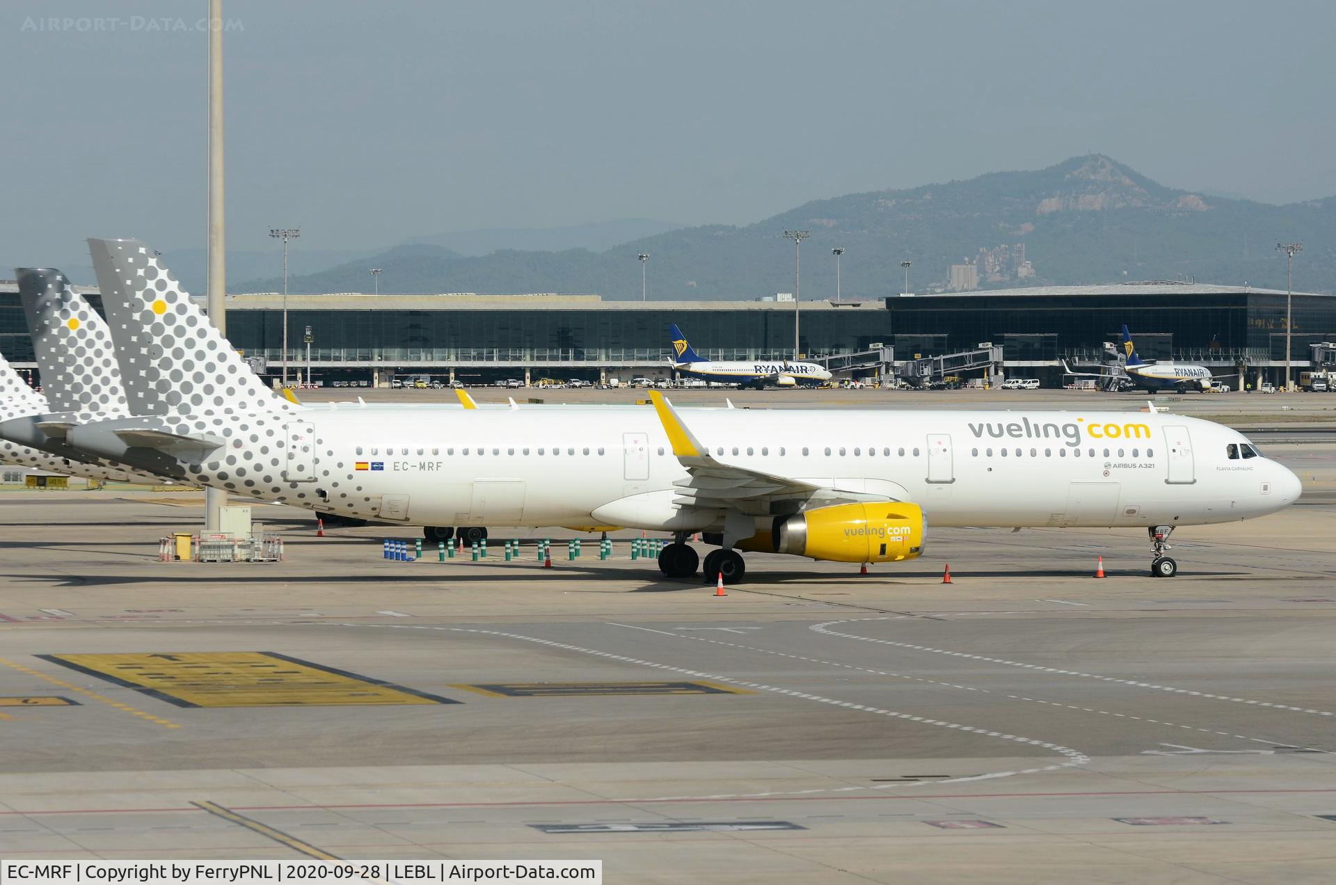 EC-MRF, 2017 Airbus A321-231 C/N 7714, Vueling A321 parked in BCN