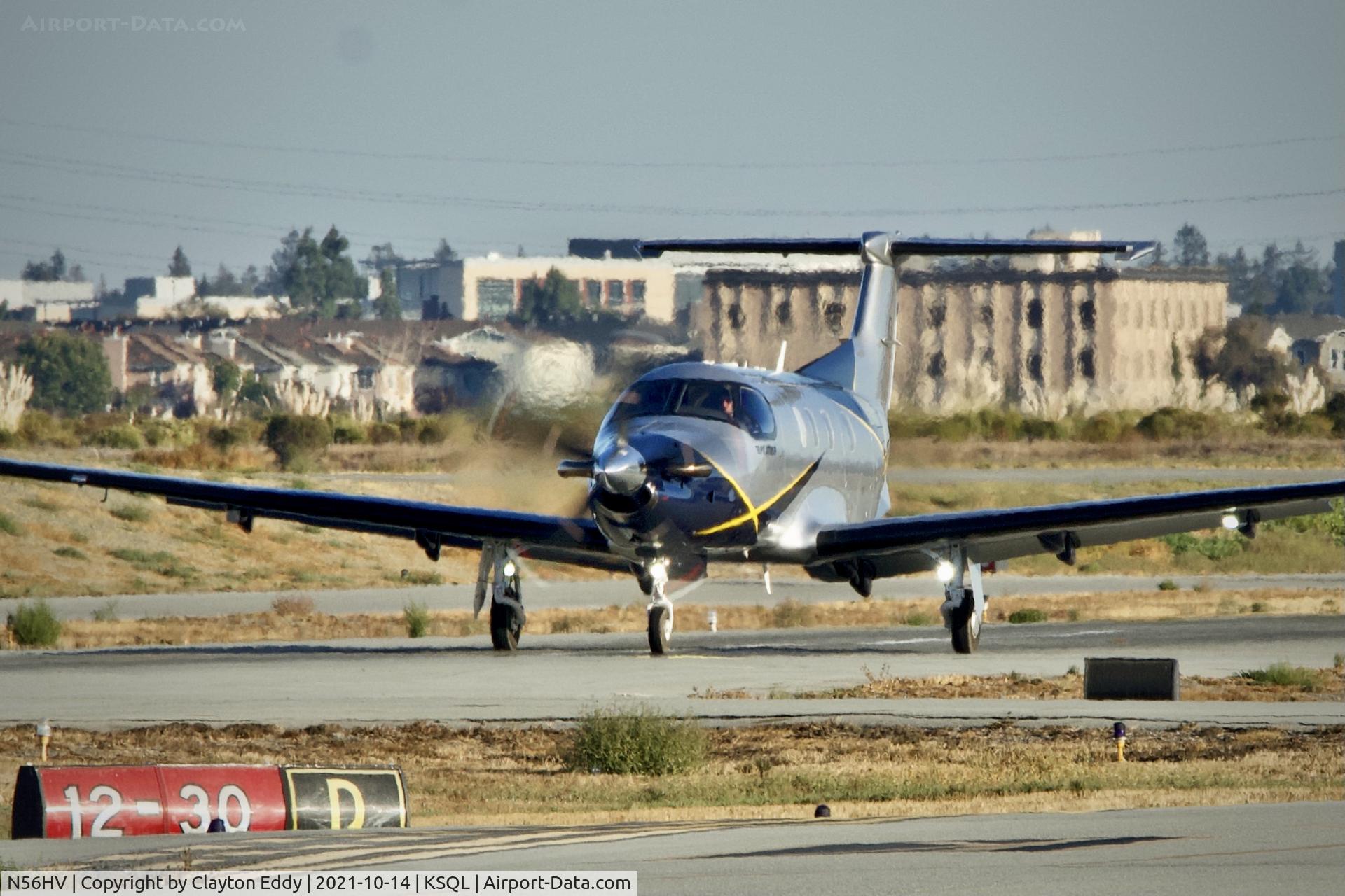N56HV, 2021 Pilatus PC-12/47E C/N 2103, San Carlos airport California 2021.