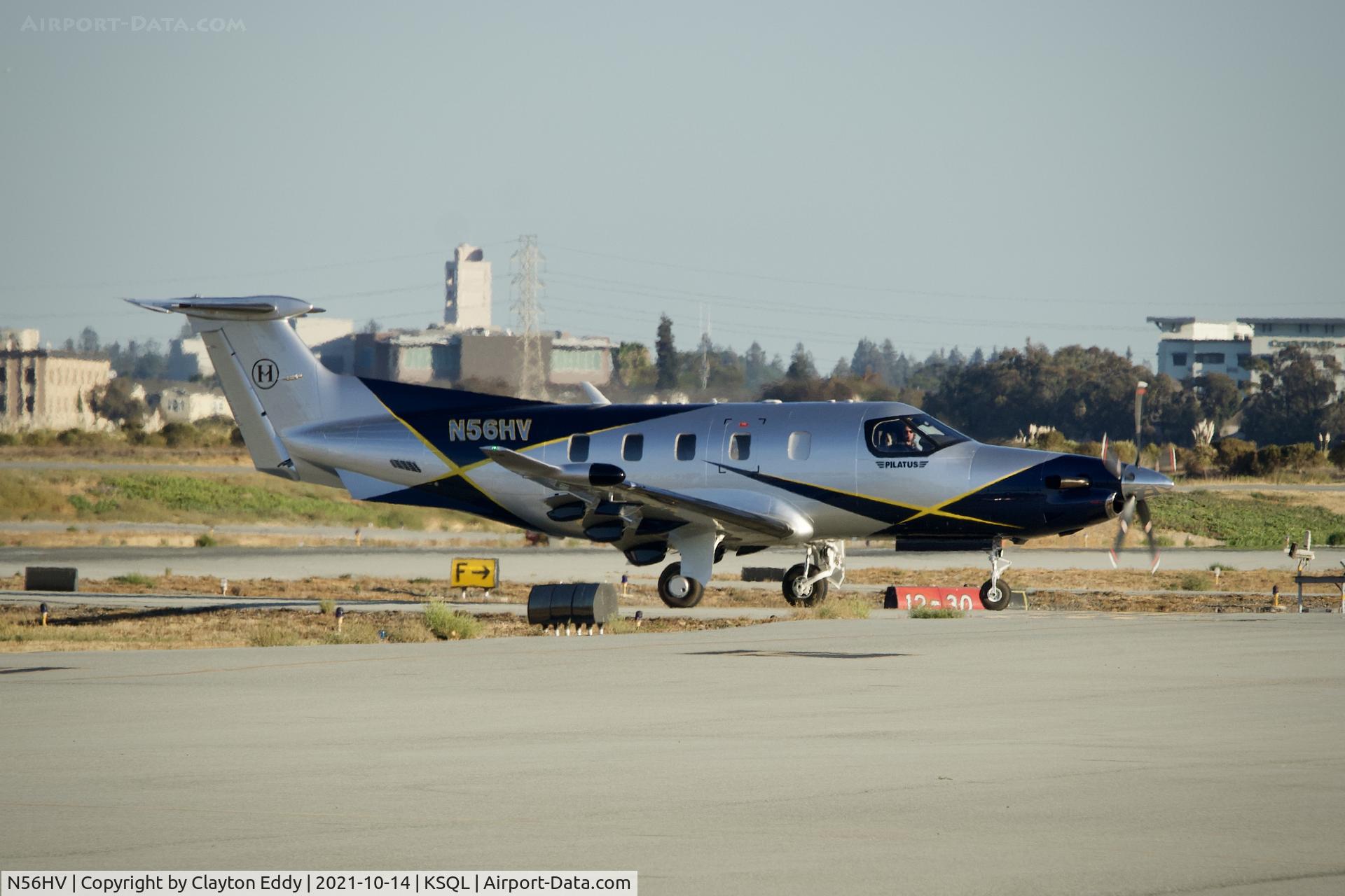 N56HV, 2021 Pilatus PC-12/47E C/N 2103, San Carlos airport California 2021.