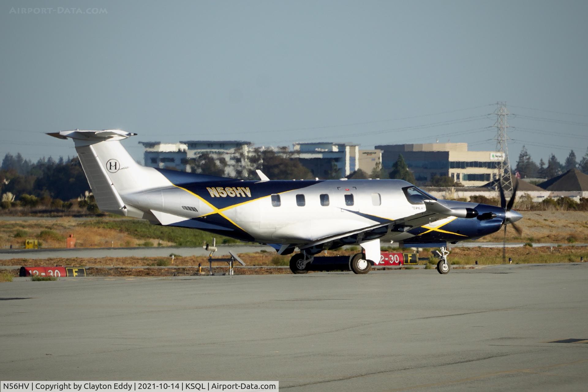 N56HV, 2021 Pilatus PC-12/47E C/N 2103, San Carlos airport California 2021.