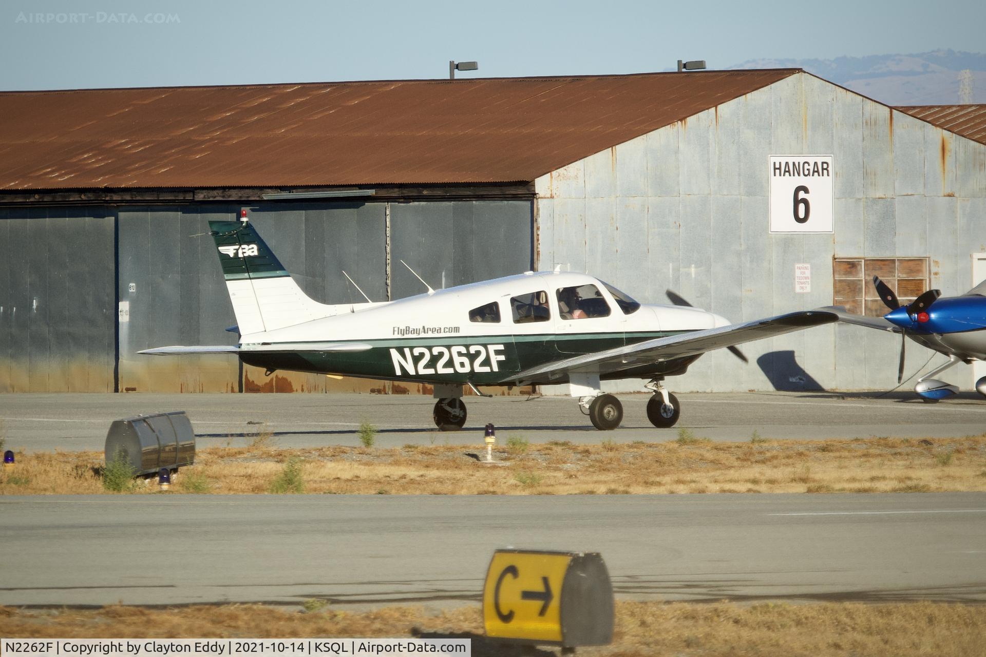 N2262F, 1978 Piper PA-28-181 C/N 28-7990074, San Carlos airport California 2021.