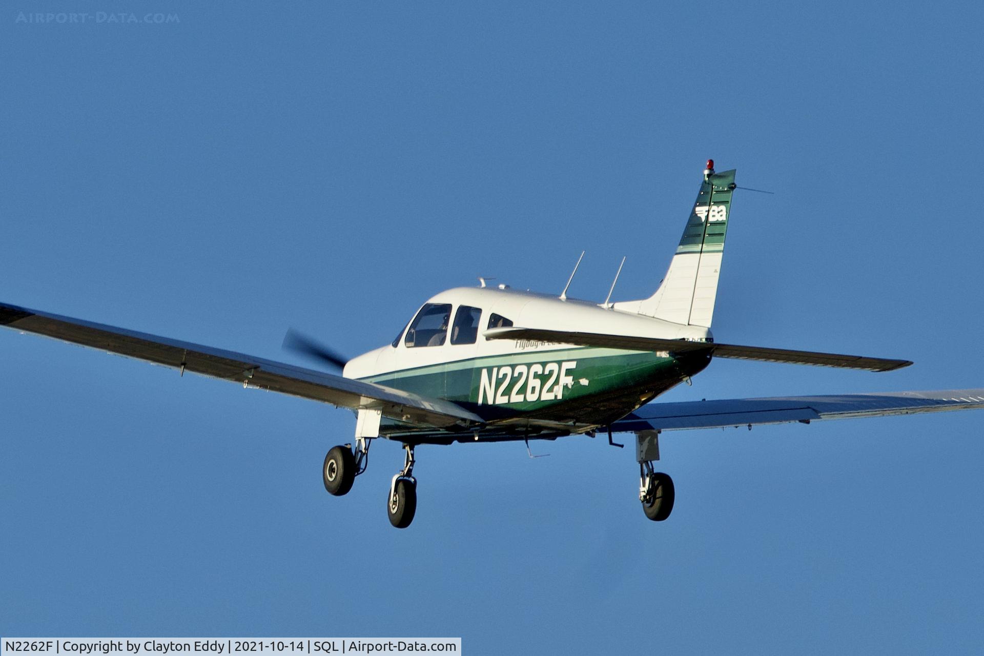 N2262F, 1978 Piper PA-28-181 C/N 28-7990074, San Carlos airport California 2021.