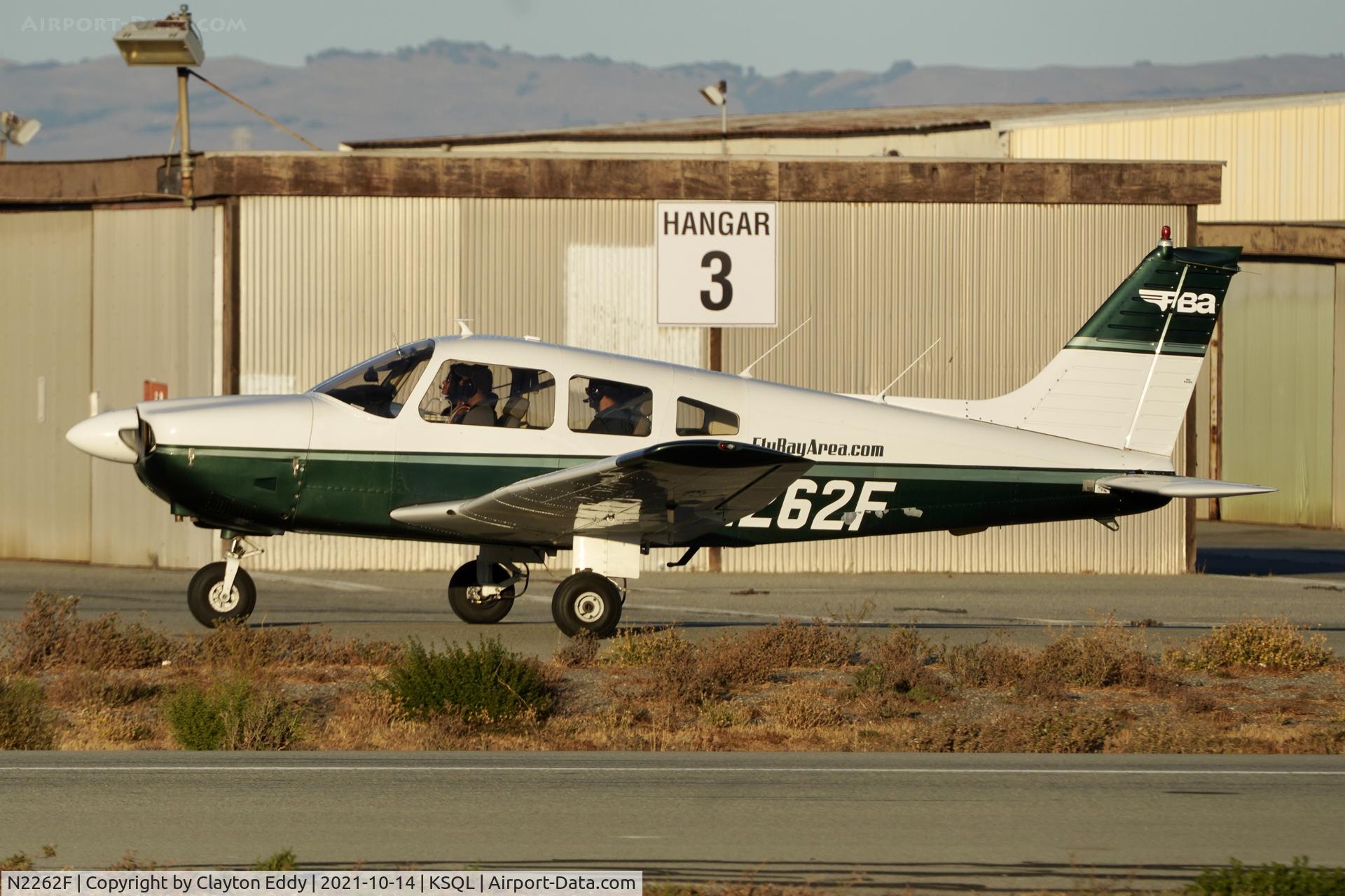 N2262F, 1978 Piper PA-28-181 C/N 28-7990074, San Carlos airport California 2021.