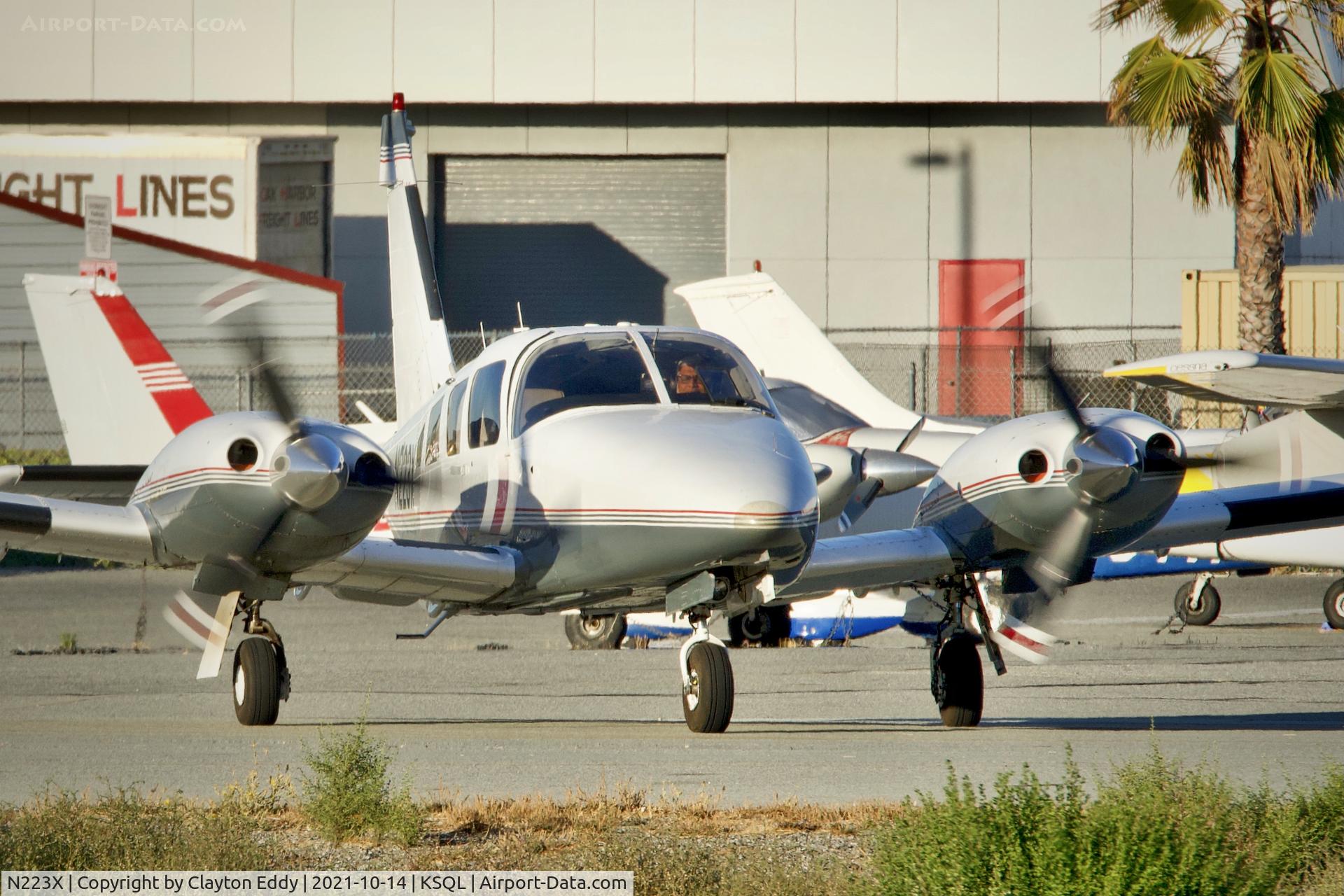 N223X, Piper PA-34-200T C/N 34-7970288, San Carlos airport California 2021.
