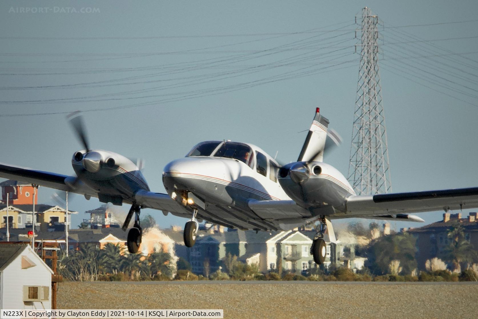 N223X, Piper PA-34-200T C/N 34-7970288, San Carlos airport California 2021.