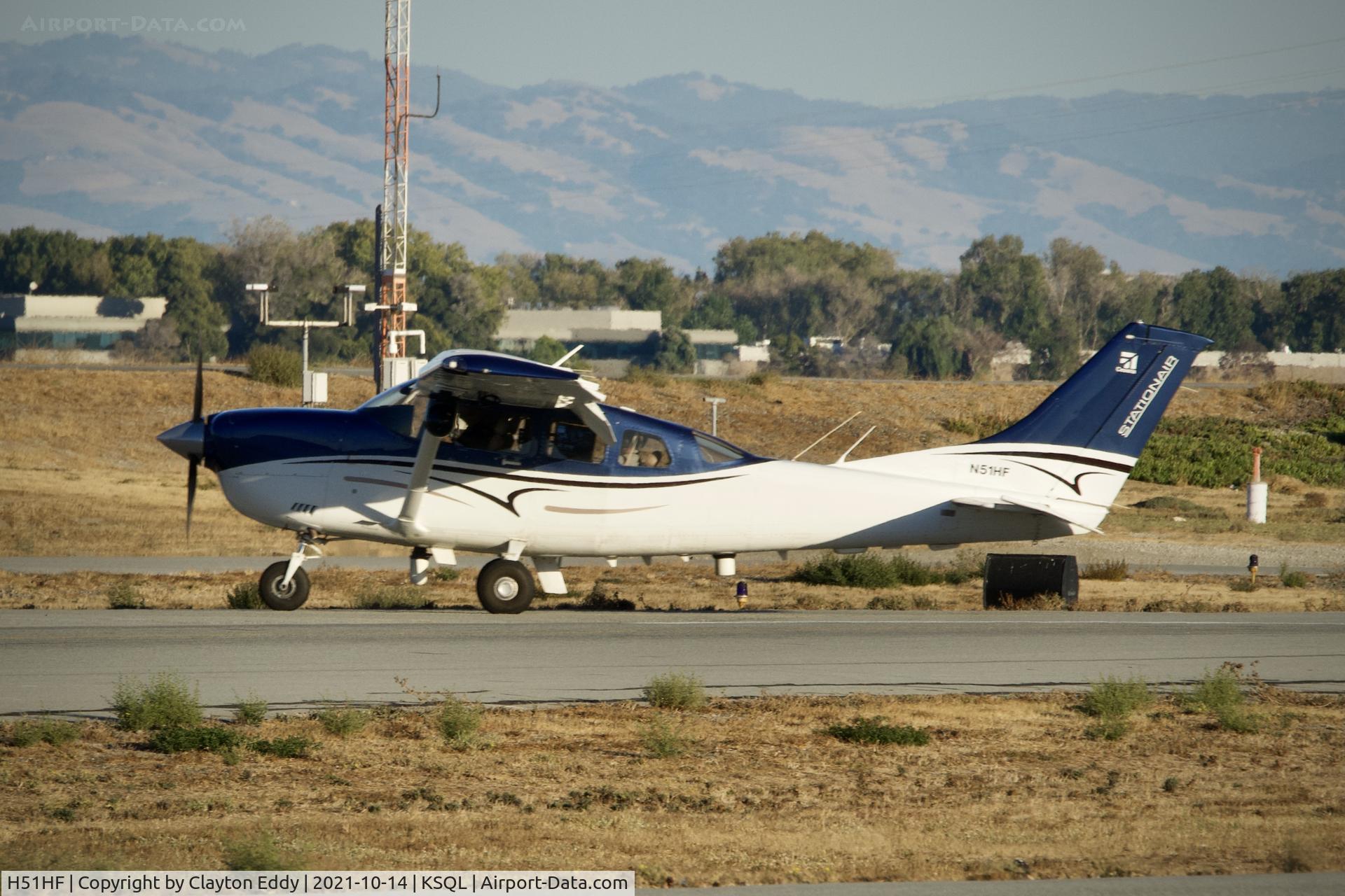 H51HF, 2012 Cessna 206H Stationair Stationair C/N 20608347, San Carlos airport California 2021.