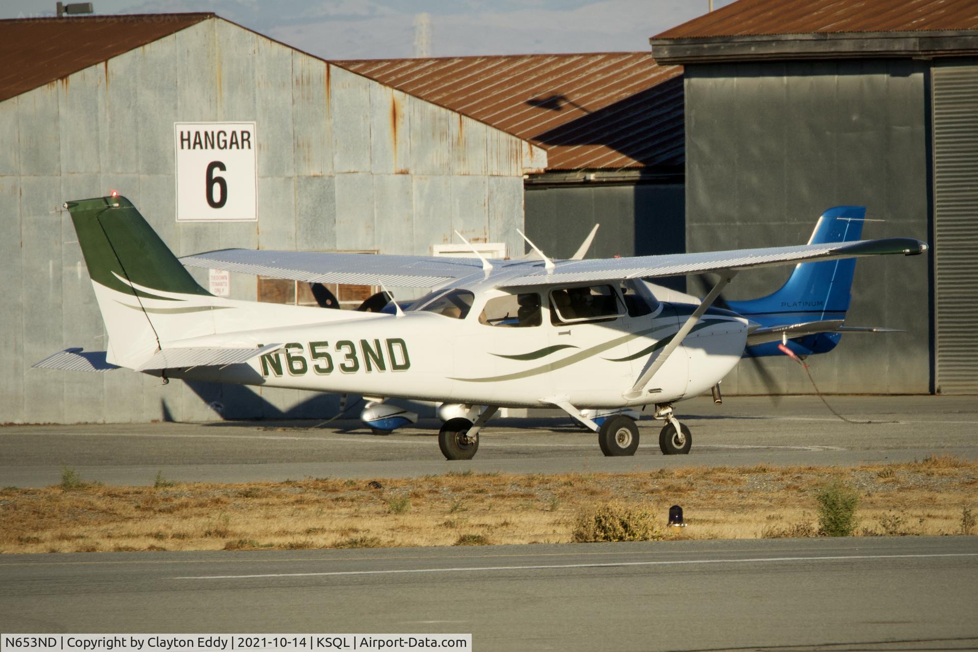 N653ND, 2014 Cessna 172S Skyhawk C/N 172S11469, San Carlos airport California 2021.