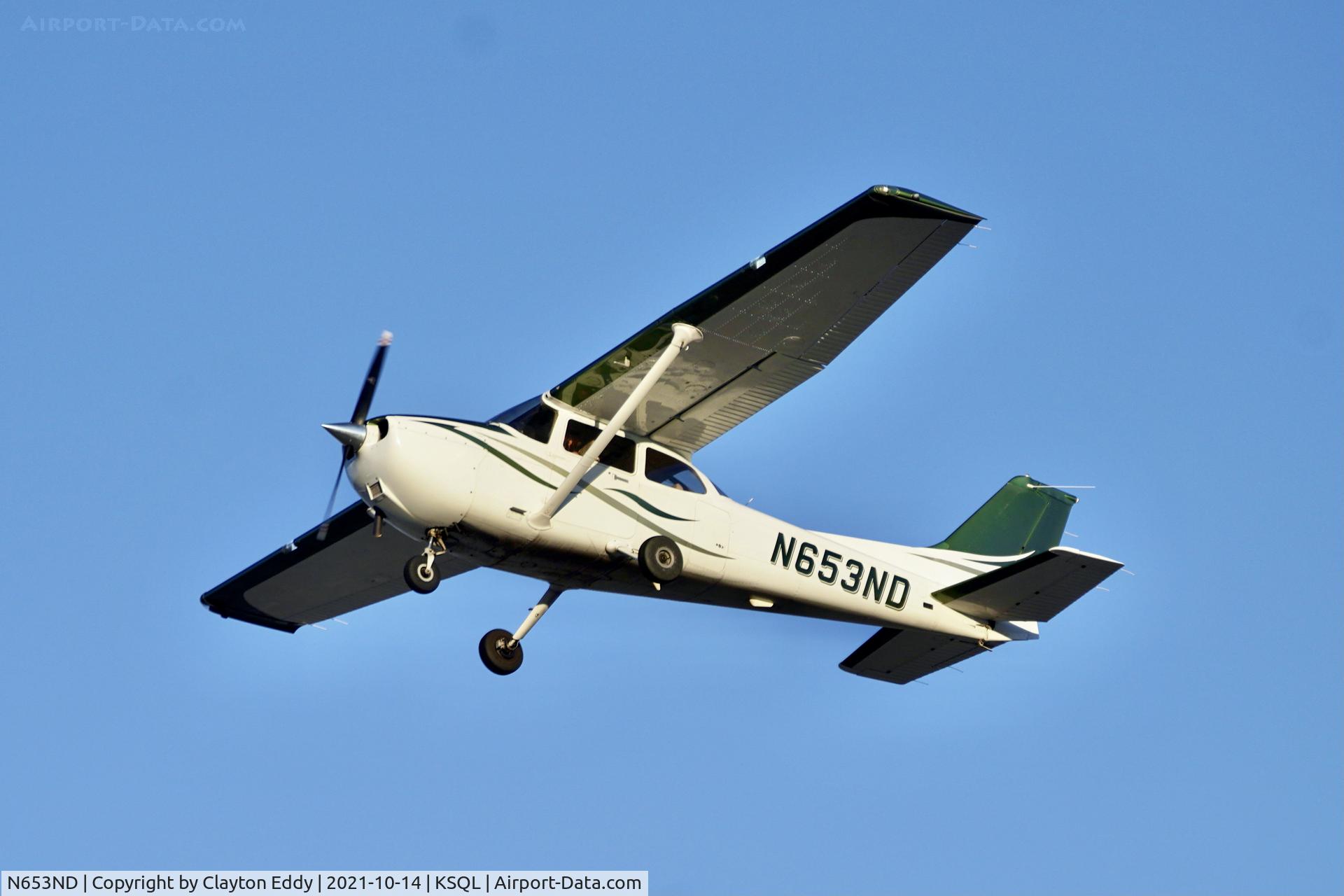 N653ND, 2014 Cessna 172S Skyhawk C/N 172S11469, San Carlos airport California 2021.