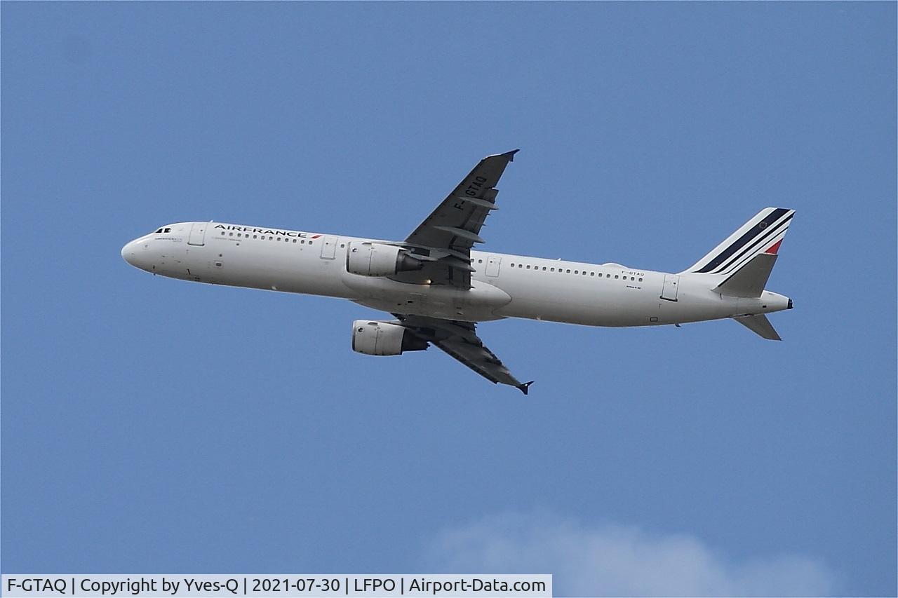 F-GTAQ, 2008 Airbus A321-211 C/N 3399, Airbus A321-211, Climbing from rwy 24, Paris-Orly Airport (LFPO-ORY)