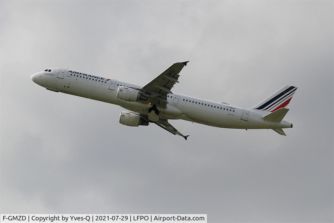 F-GMZD, 1995 Airbus A321-111 C/N 0529, Airbus A321-111, Climbing from rwy 24, Paris-Orly airport (LFPO-ORY)
