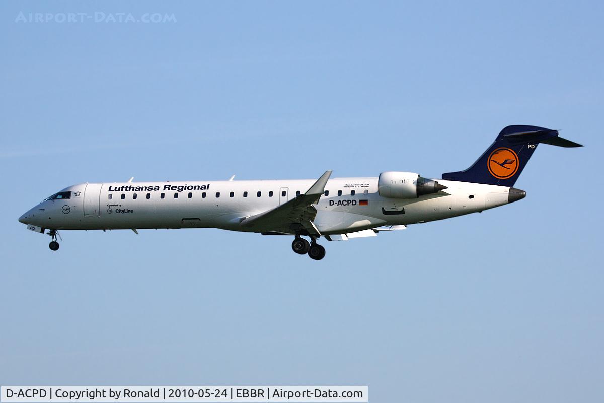 D-ACPD, 2001 Canadair CRJ-701ER (CL-600-2C10) Regional Jet C/N 10015, at bru