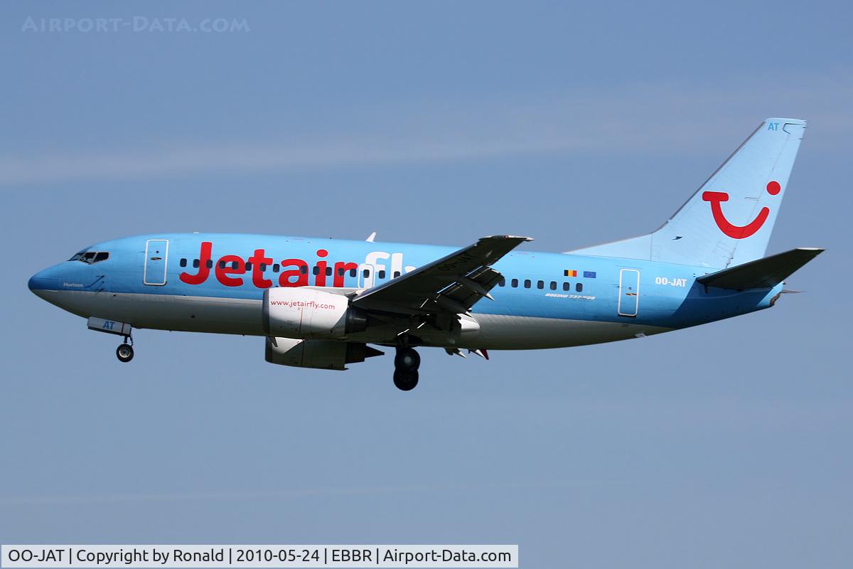 OO-JAT, 1990 Boeing 737-5K5 C/N 24927, at bru