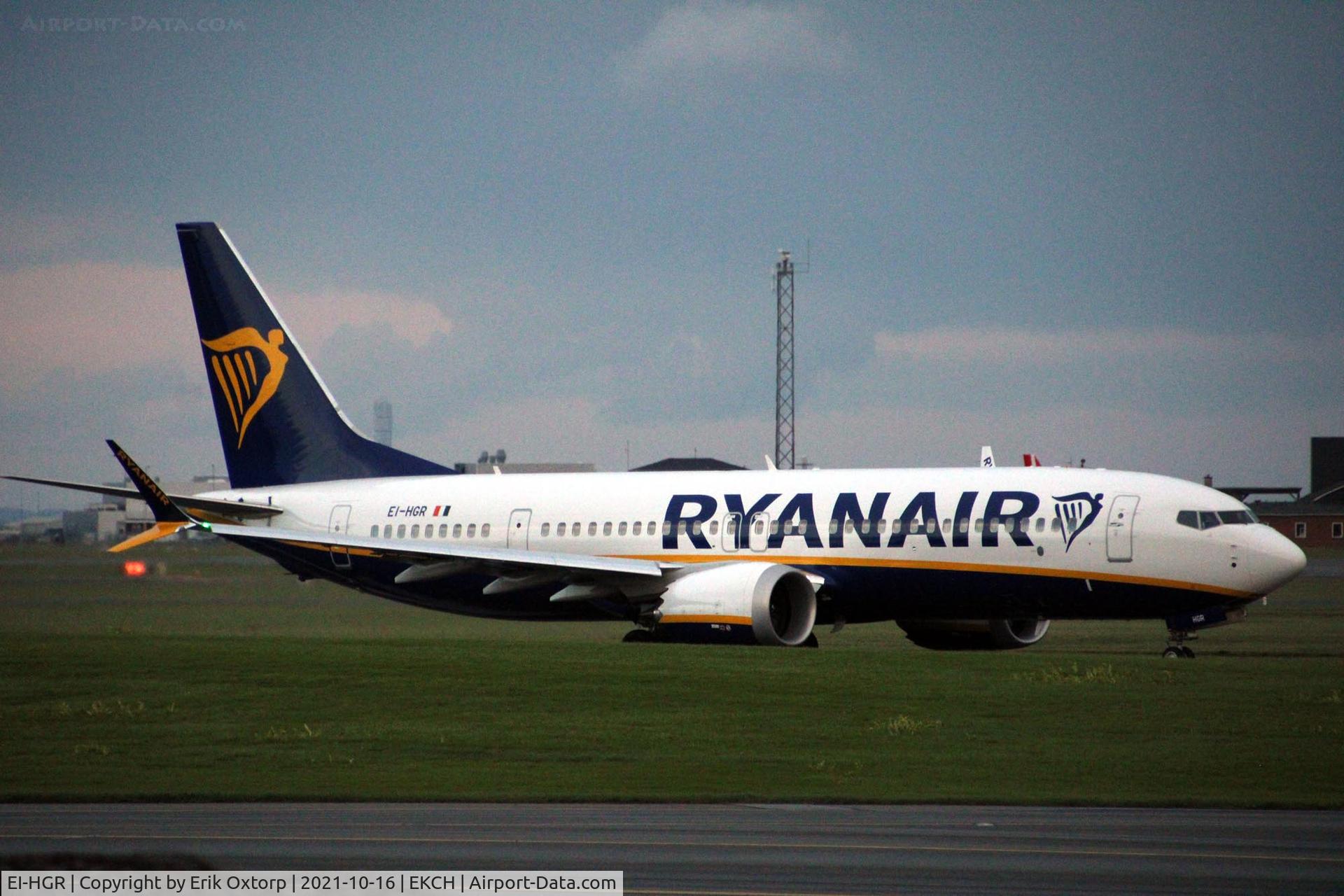EI-HGR, 2021 Boeing 737-8200 C/N 65881, EI-HGR taking off rw 22R