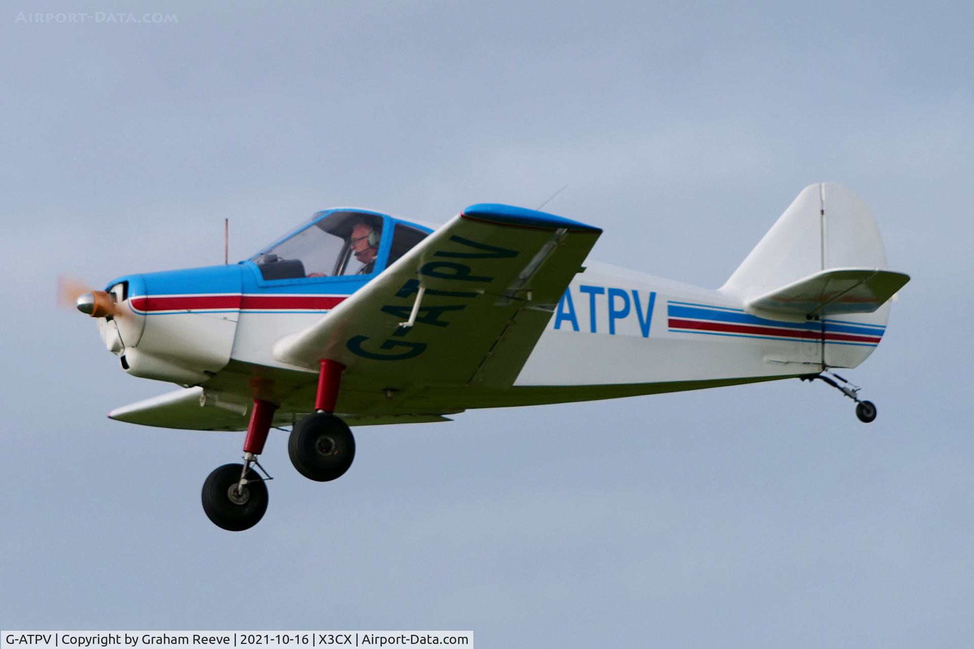 G-ATPV, 1959 Gardan Minicab (JB01 Standard) C/N JB-01, Departing from Northrepps.
