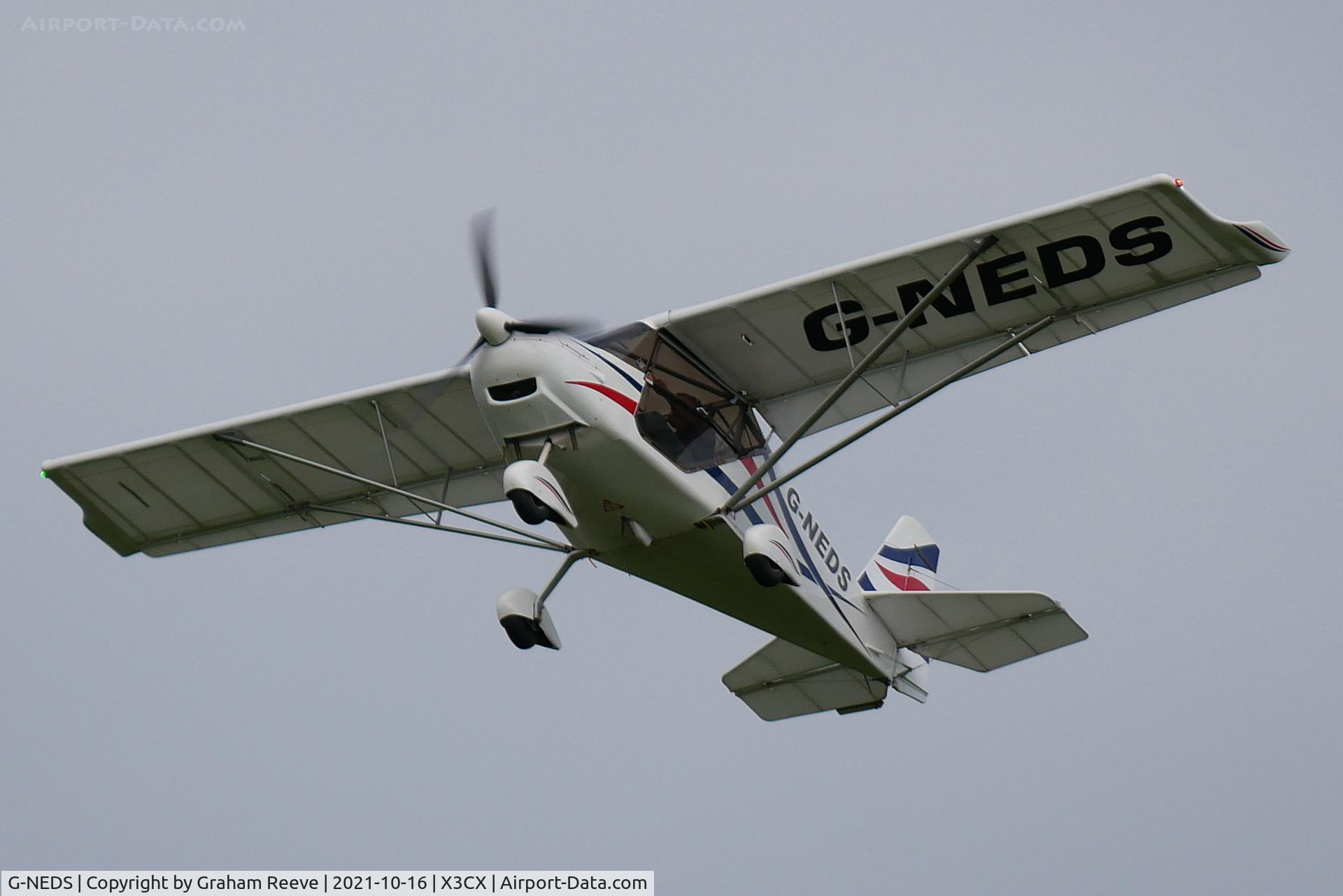 G-NEDS, 2013 Best Off Skyranger Nynja 912S(1) C/N BMAA/HB/634, Departing from Northrepps.