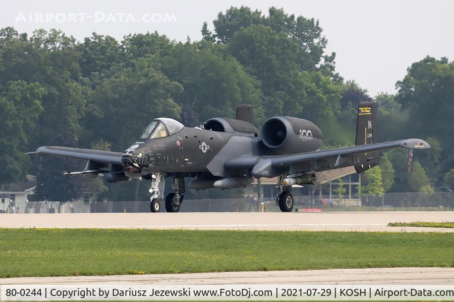 80-0244, 1980 Fairchild Republic A-10C Thunderbolt II C/N A10-0594, A-10C Thunderbolt 80-0244 IN from 163rd FS 