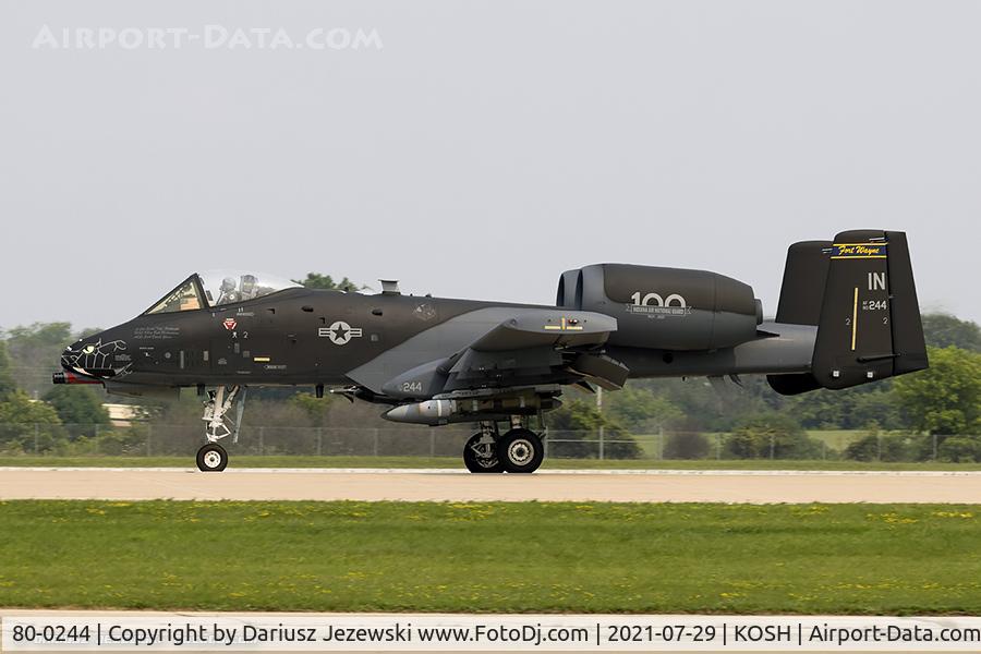 80-0244, 1980 Fairchild Republic A-10C Thunderbolt II C/N A10-0594, A-10C Thunderbolt 80-0244 IN from 163rd FS 