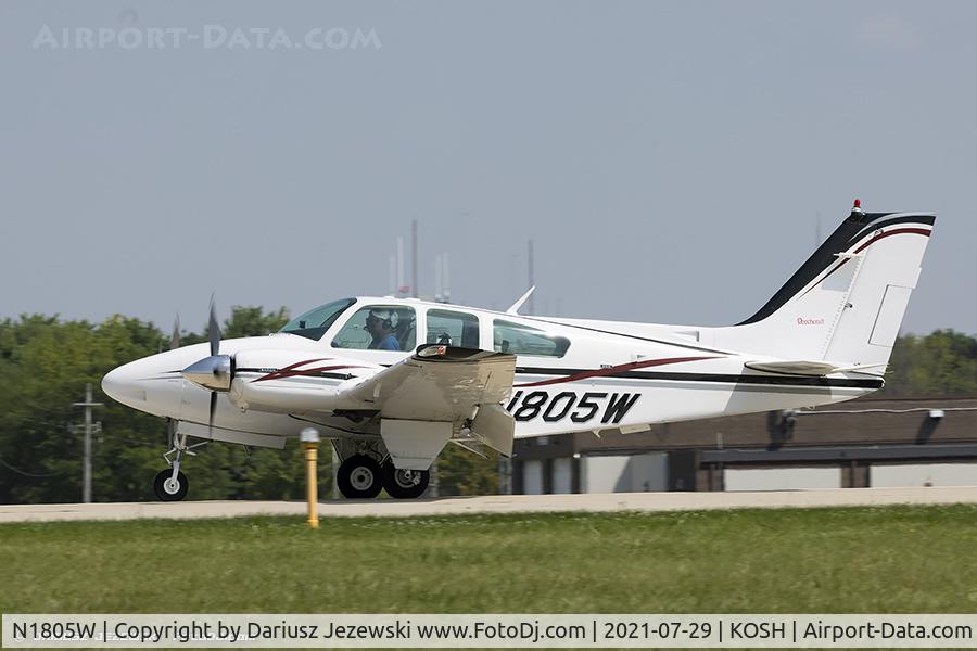 N1805W, 1972 Beech 95-B55 (T42A) Baron C/N TC-1505, Beech 95-B55 Baron (T-42A)  C/N TC-1505, N1805W
