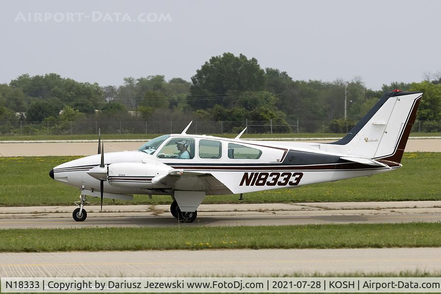 N18333, 1977 Beech E-55 Baron C/N TE-1093, Beech E55 Baron  C/N TE-1093, N18333