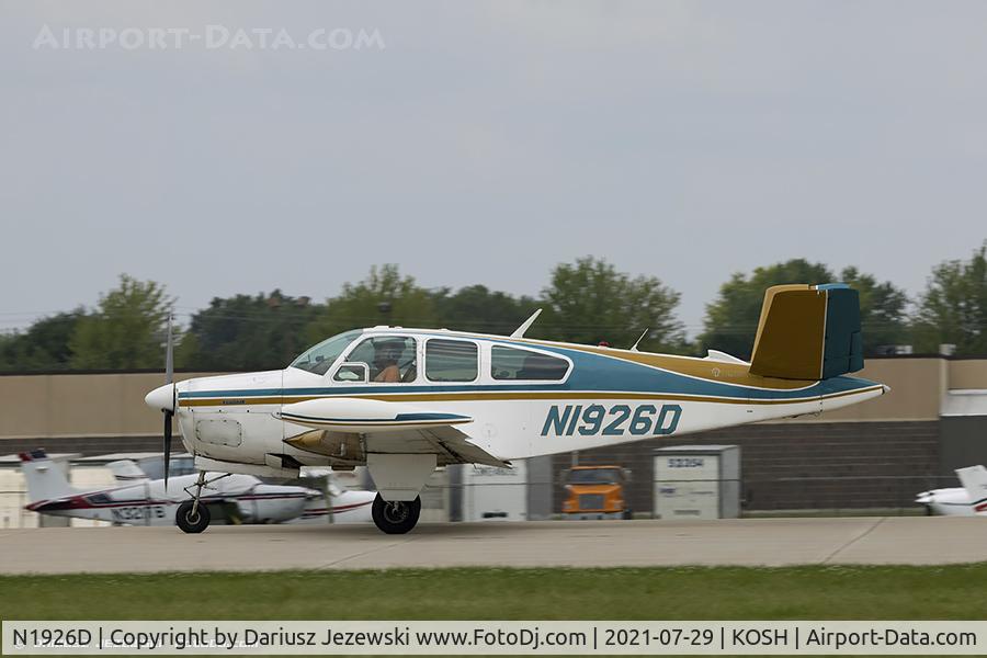 N1926D, 1956 Beech C35 Bonanza Bonanza C/N D-3198, Beech C35 Bonanza  C/N D-3198, N1926D