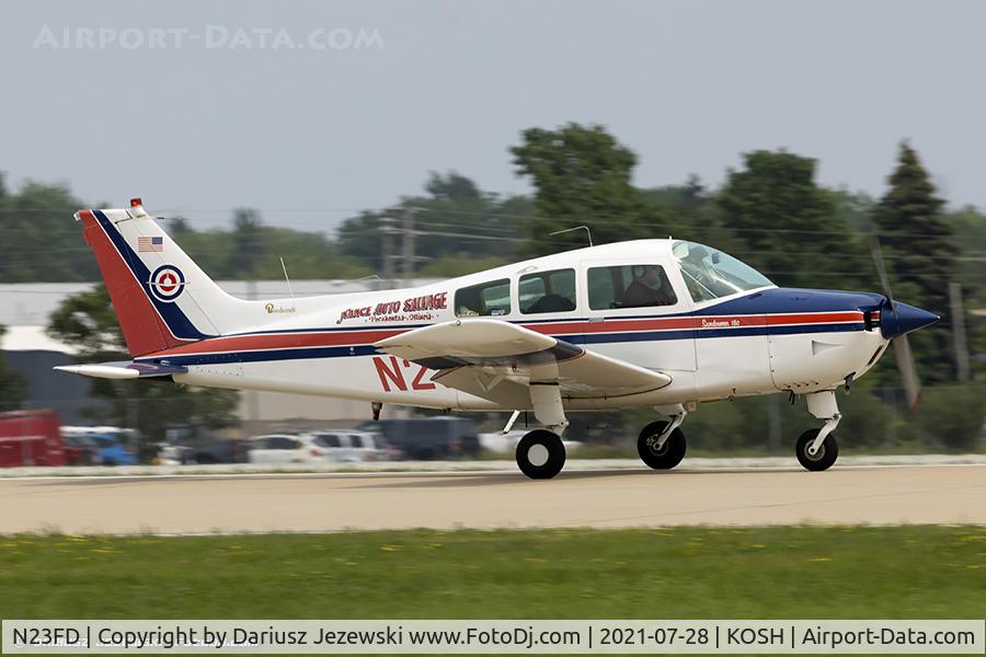 N23FD, 1975 Beech C23 Sundowner 180 C/N M-1663, Beech C23  C/N M-1663, N23FD