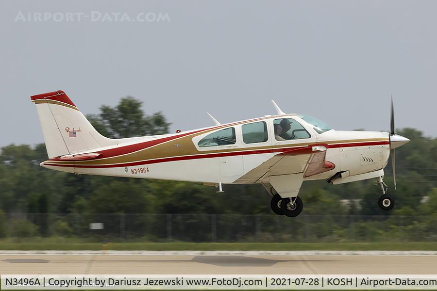 N3496A, 1969 Beech E33A Bonanza C/N CE-288, Beech E33A Bonanza  C/N CE-288, N3496A