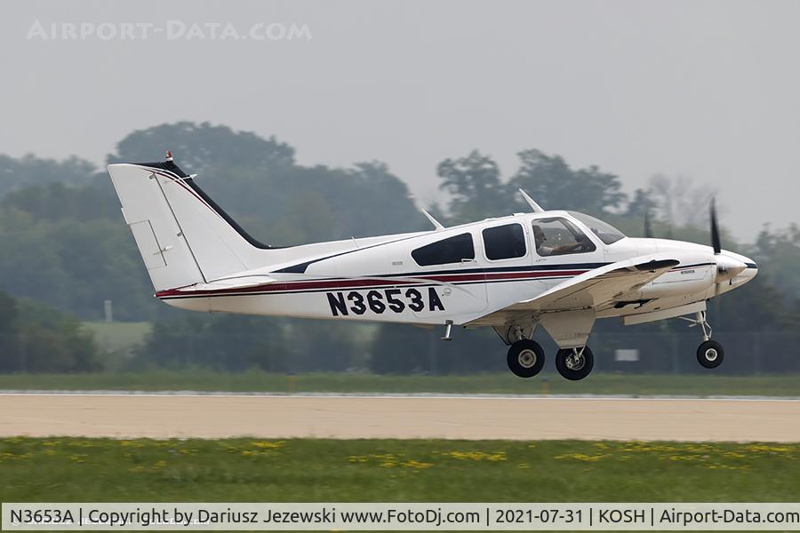 N3653A, 1969 Beech 95-B55 (T42A) Baron C/N TC-1309, Beech 95-B55 Baron (T-42A)  C/N TC-1309, N3653A