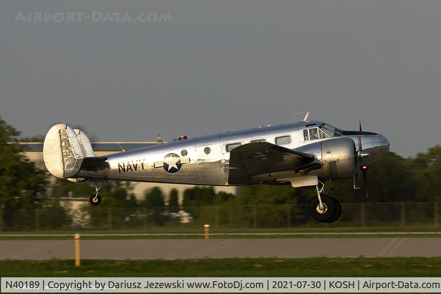 N40189, 1943 Beech RC-45J Expeditor C/N 5523, Beech RC-45J Expeditor  C/N 51218, N40189