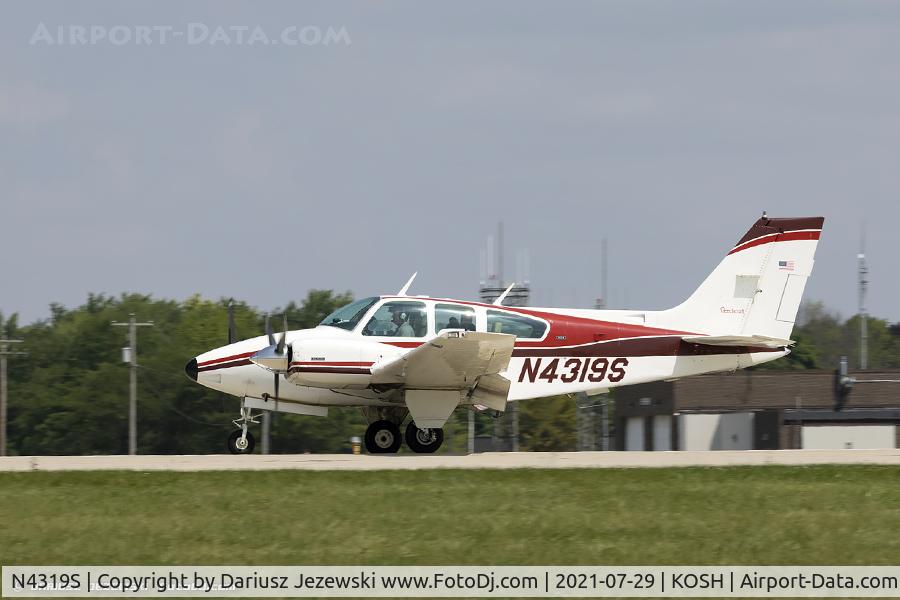 N4319S, 1975 Beech 95-B55 (T42A) Baron C/N TC-1869, Beech 95-B55 Baron (T-42A)  C/N TC-1869, N4319S