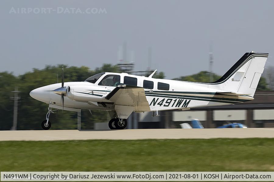 N491WM, 1985 Beech 58P Baron C/N TJ-491, Beech 58P Baron  C/N TJ-491, N491WM