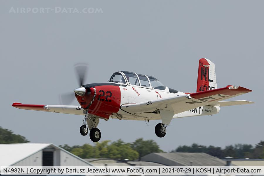 N4982N, Beech (CCF) T-34A (A45) Mentor C/N CCF34-64, Beech A45 (T-34A) Mentor  C/N 53-4095, N4982N
