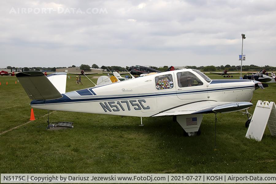 N5175C, 1950 Beech B35 C/N D-2400, Beech B35 Bonanza  C/N D-2400, N5175C