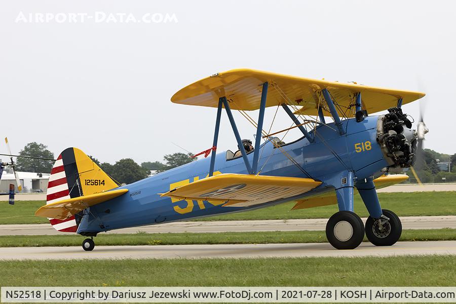 N52518, 1942 Boeing A75N1(PT17) C/N 75-3121, Boeing A75N1(PT17) Stearman  C/N 75-3121, N52518