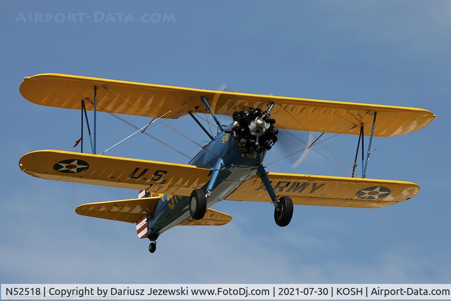 N52518, 1942 Boeing A75N1(PT17) C/N 75-3121, Boeing A75N1(PT17) Stearman  C/N 75-3121, N52518