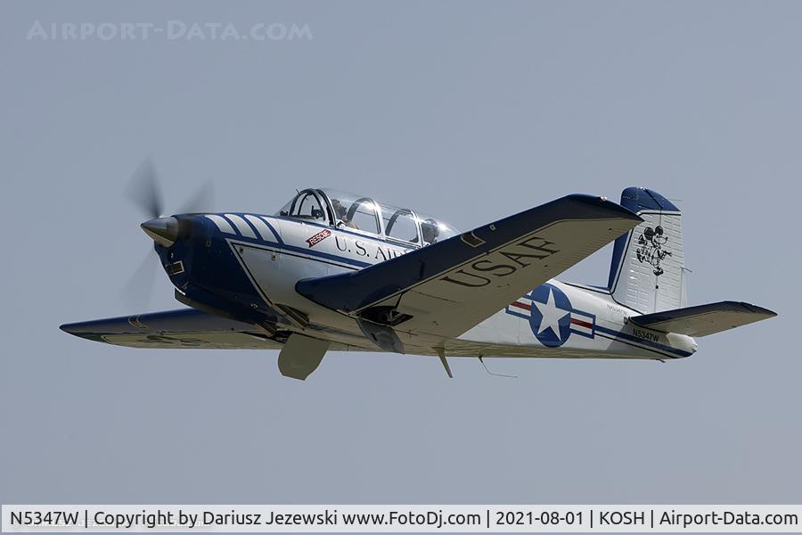 N5347W, 1955 Beech T-34A (A45) Mentor Mentor C/N G-275, Beech A45 (T-34A) Mentor  C/N G275, N5347W