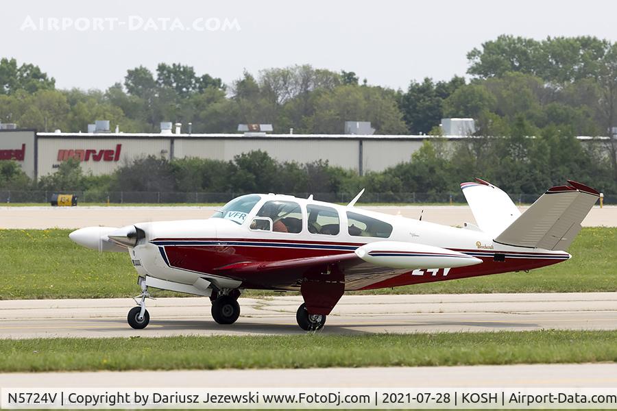 N5724V, 1966 Beech V35 Bonanza C/N D-8103, Beech V35 Bonanza  C/N D-8103, N5724V