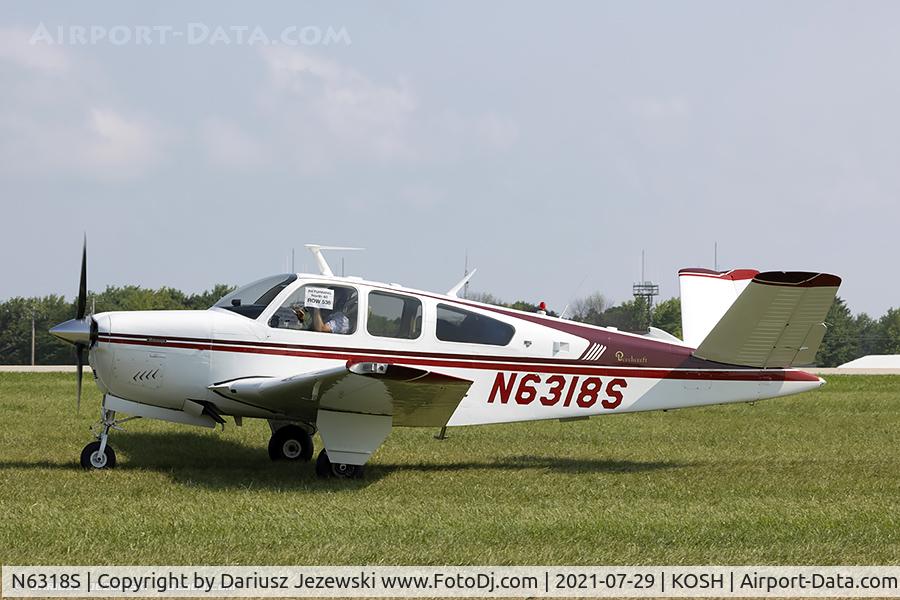 N6318S, 1975 Beech V35B Bonanza C/N D-9829, Beech F35 Bonanza  C/N D-9829, N6318S