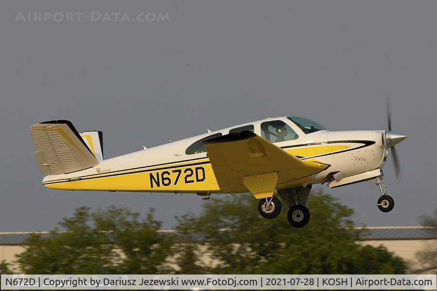 N672D, 1963 Beech P35 Bonanza C/N D-7204, Beech P35 Bonanza  C/N D-7204, N672D