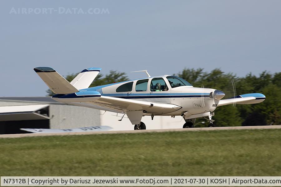 N7312B, 1954 Beech E35 C/N D-3775, Beech E35 Bonanza  C/N D-3775, N7312B