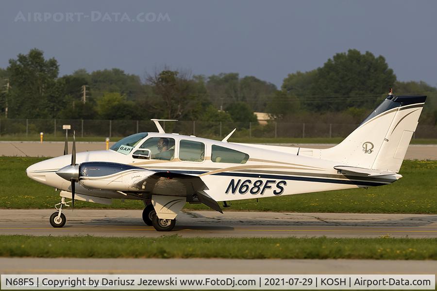 N68FS, 1968 Beech 95-B55 (T42A) Baron C/N TC-1054, Beech 95-B55 Baron (T-42A)  C/N TC-1054, N68FS