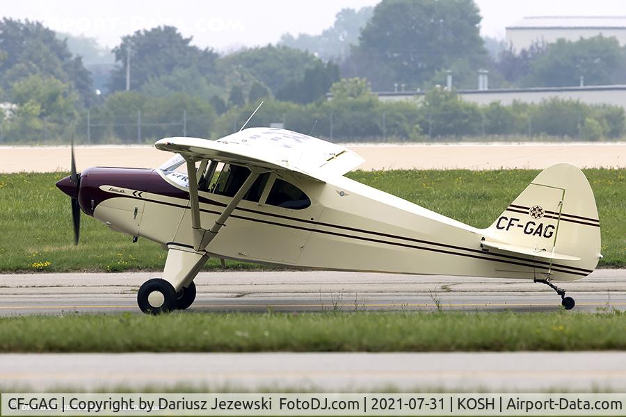 CF-GAG, 1950 Piper PA-20 Pacer C/N 20-213, Piper PA-20-125 Pacer  C/N  20-213, CF-GAG