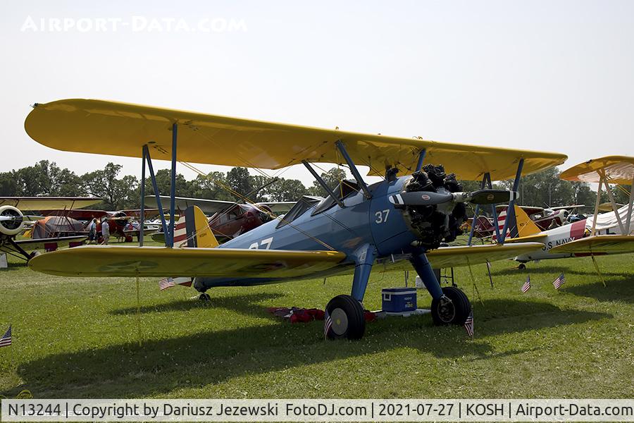N13244, 1941 Boeing A75N1 (PT-17) C/N 75-908, Boeing A75N1(PT17) Stearman  C/N 75-908, N13244