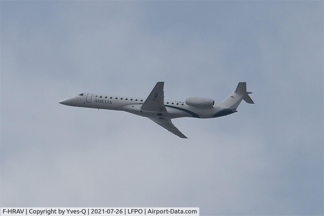 F-HRAV, 1999 Embraer ERJ-145LU (EMB-145LU) C/N 145147, Embraer ERJ-145LU, Climbing  from rwy 24, Paris-Orly airport (LFPO-ORY)