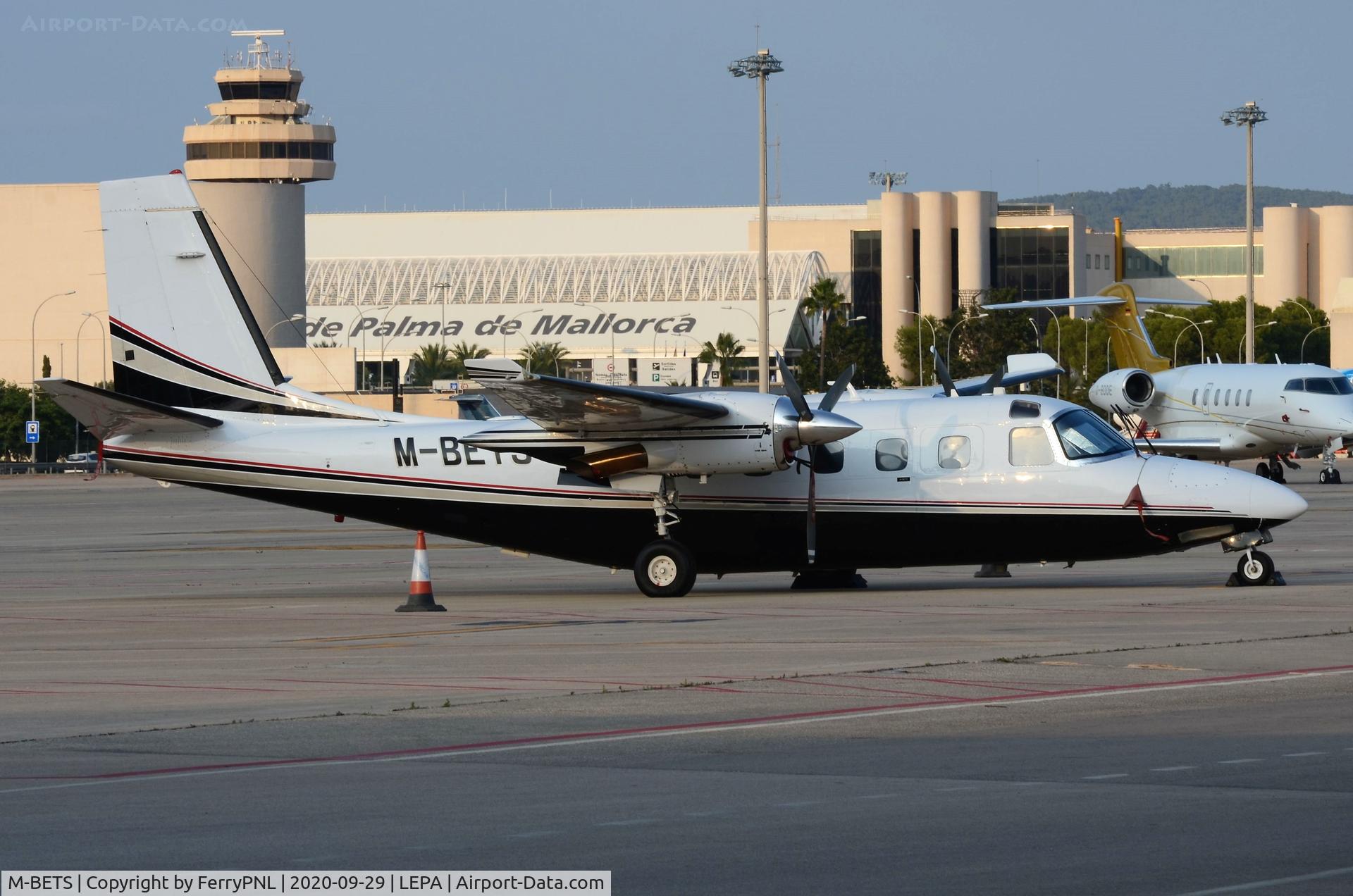M-BETS, 1982 Gulfstream American 695A Jetprop 1000 C/N 96034, Rc695 parked in PMI