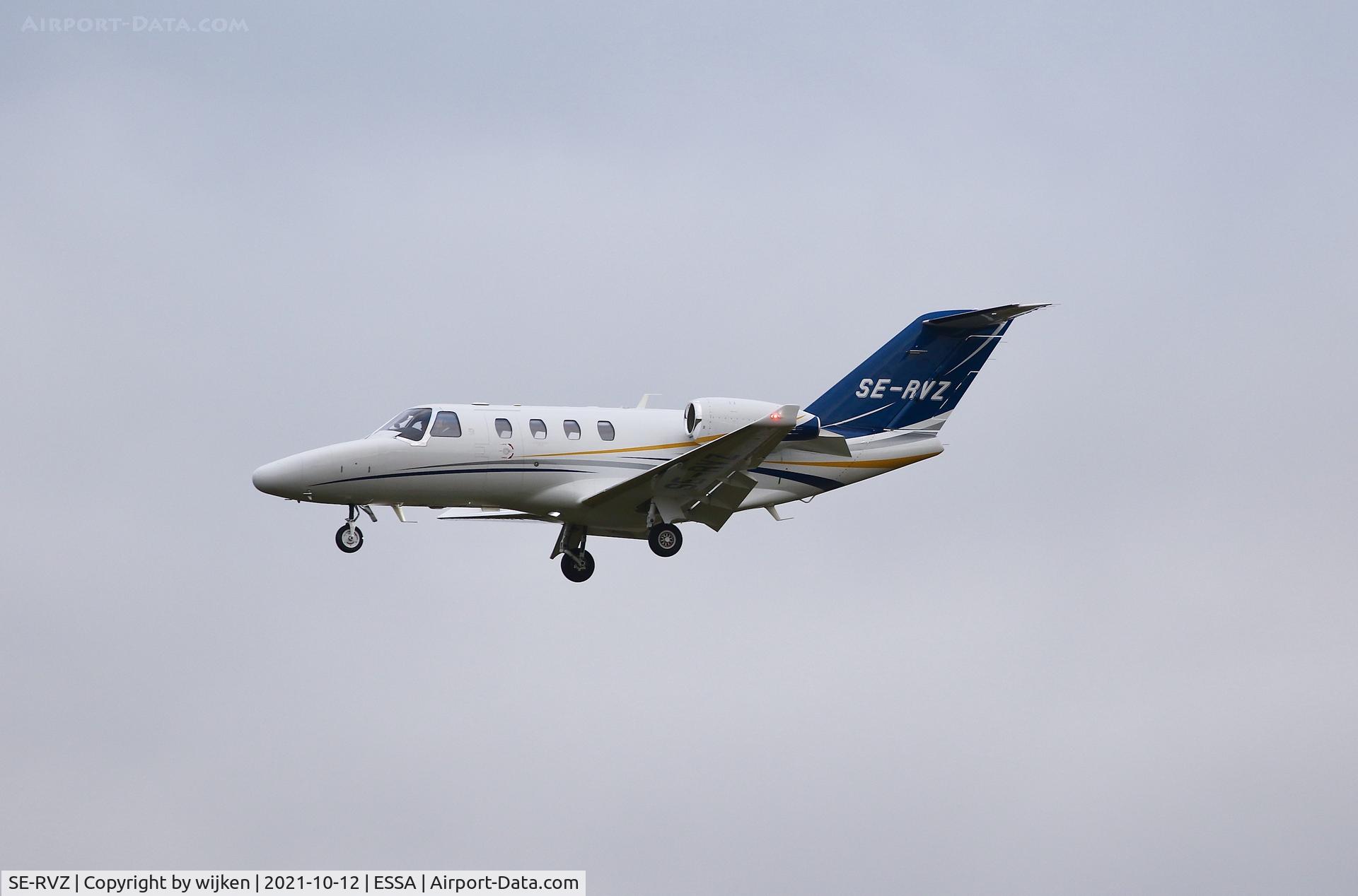SE-RVZ, 2020 Cessna 525 CitationJet M2 C/N 525-1057, RWY 01L