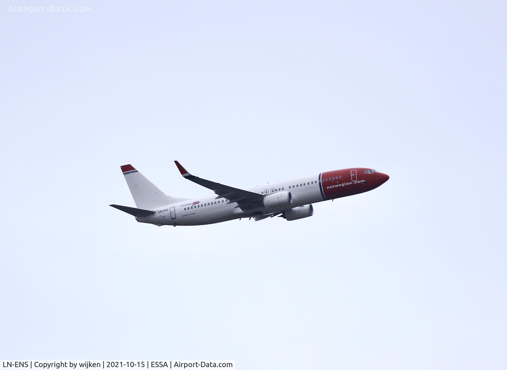 LN-ENS, 2017 Boeing 737-8JP C/N 42281, RWY 19R