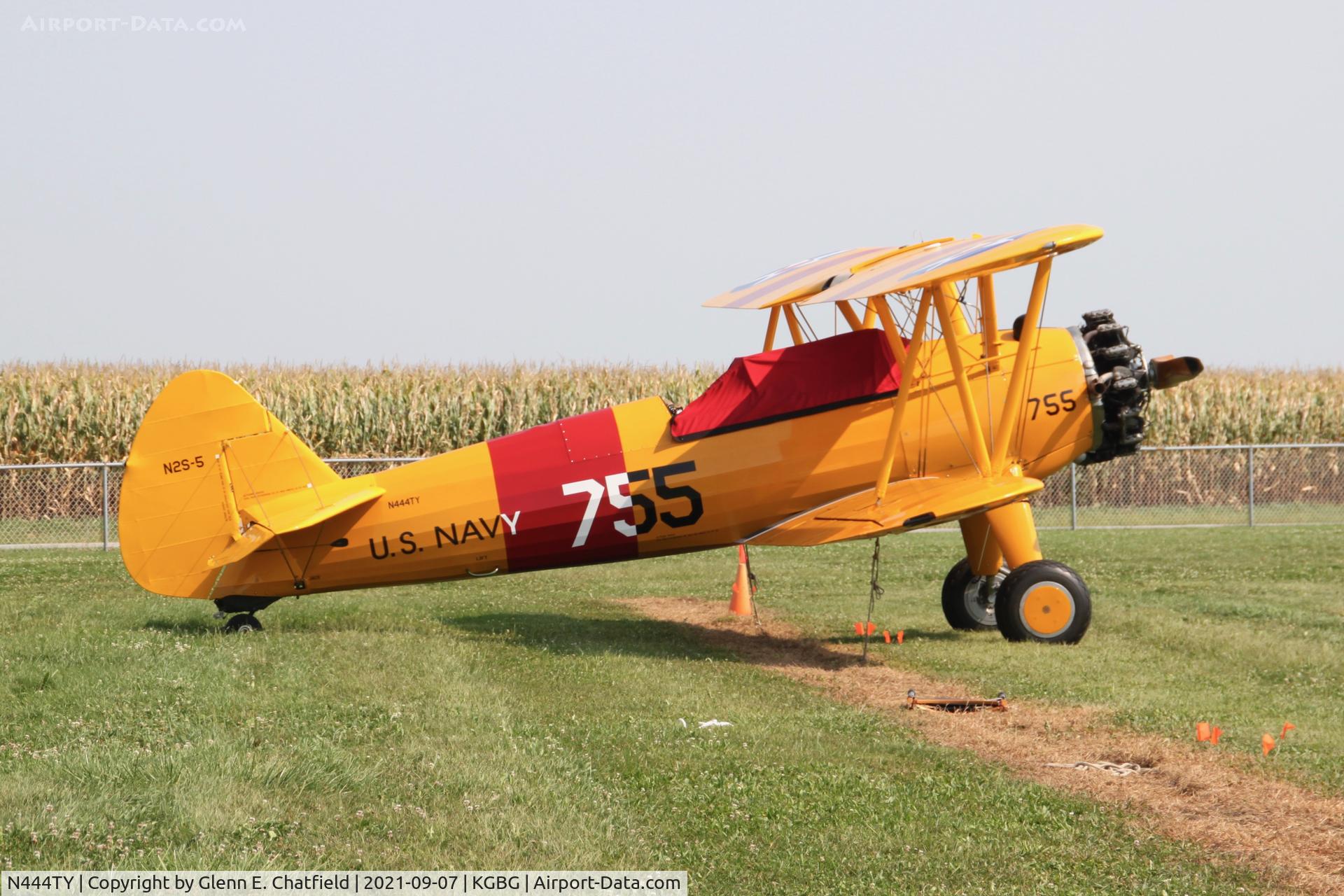 N444TY, 1941 Boeing A75N1(PT17) C/N 75-2493, At the Stearman Fly-in