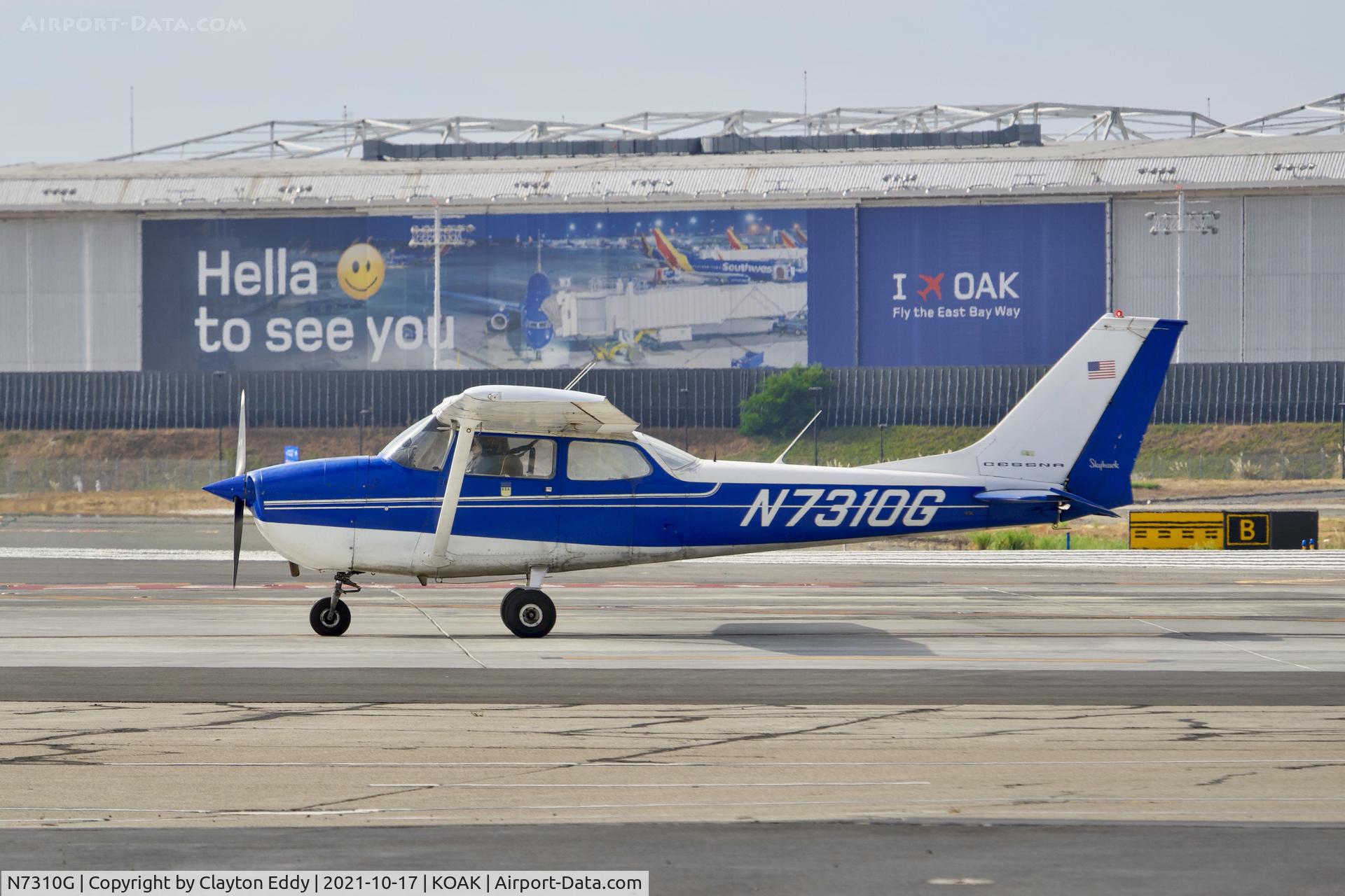N7310G, 1970 Cessna 172K Skyhawk C/N 17259010, North Field Oakland airport 2021.